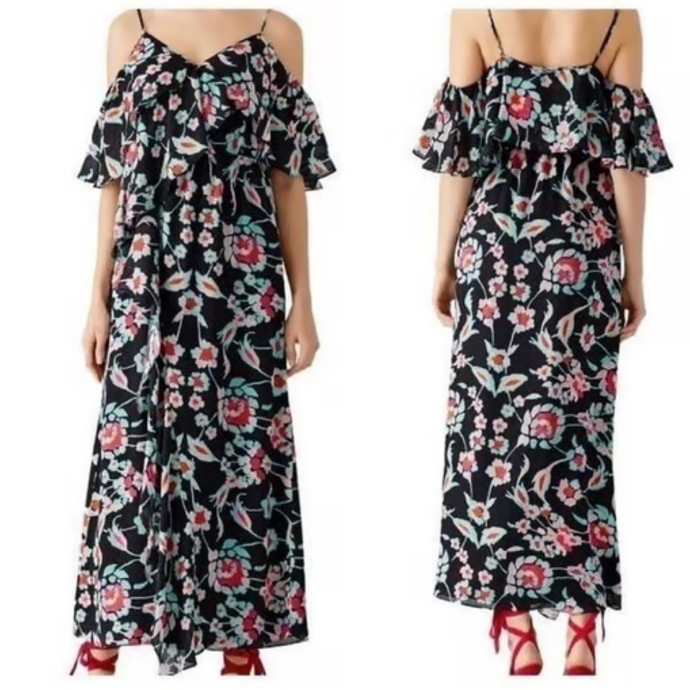 Tanya Taylor Lorena Floral Maxi Dress Size 8